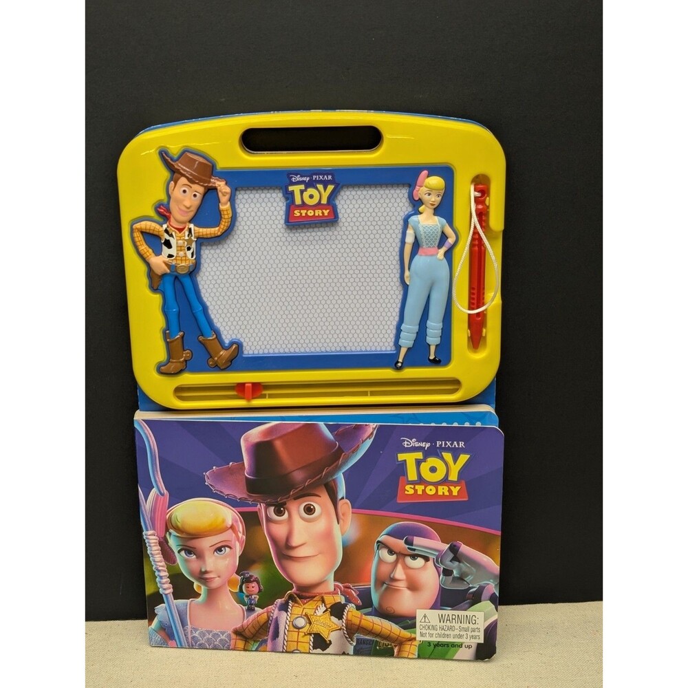 Disney Pixar Toy Story Magnetic Drawing Board and Activity Book for Ages 3+